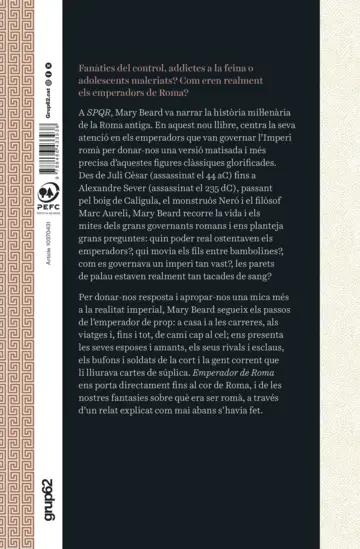 Contraportada Emperador de Roma