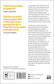 Miniatura contraportada L'home a la recerca de sentit