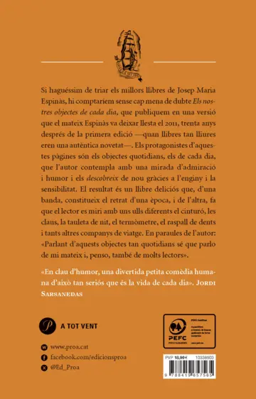 Contraportada Els nostres objectes de cada dia