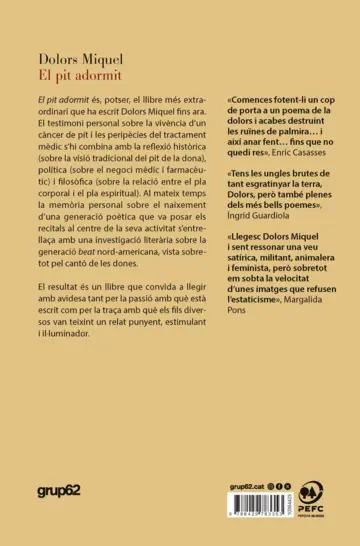 Contraportada El pit adormit