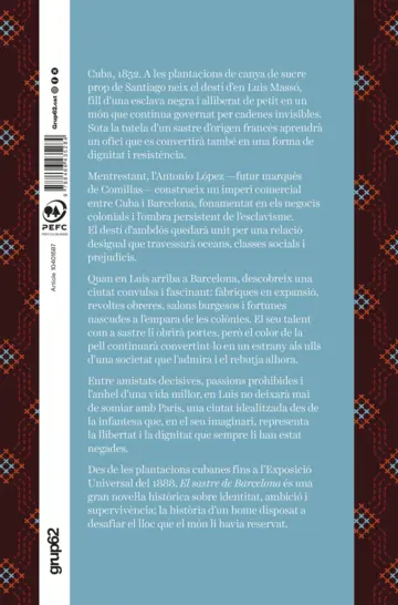 Contraportada El sastre de Barcelona