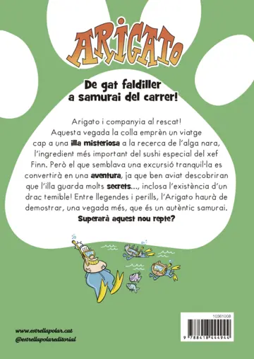 Contraportada Arigato 4. L'illa del drac