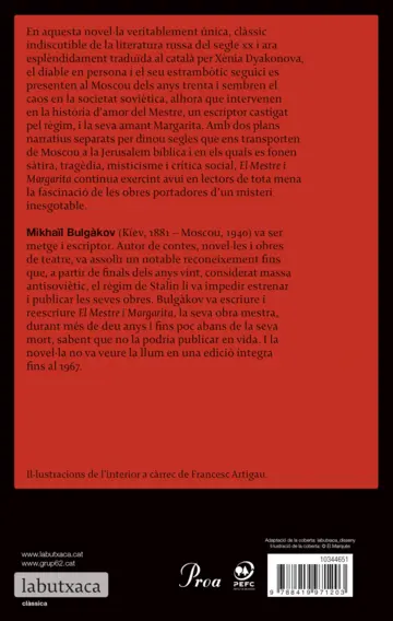 Contraportada El Mestre i Margarita