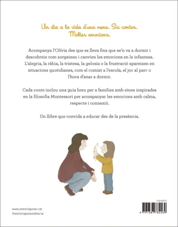 Contraportada Contes Montessori per acompanyar les emocions