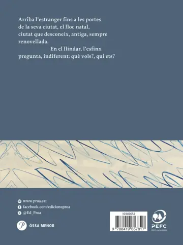 Contraportada L'estranger a casa