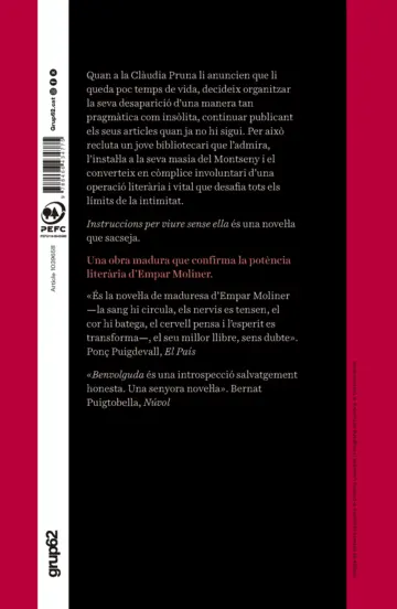 Contraportada Instruccions per viure sense ella