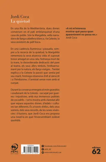 Contraportada La quietud