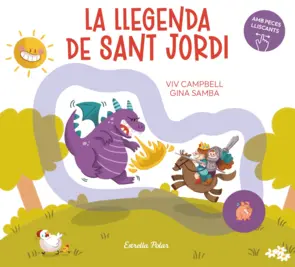 Portada La llegenda de Sant Jordi amb peces lliscants