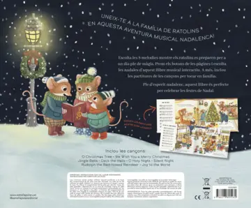 Contraportada Cançons de Nadal. Llibre musical