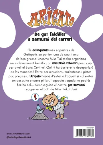 Contraportada Arigato 5. El gran robatori