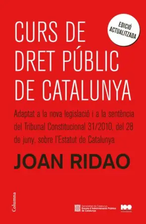 Portada Curs de Dret Públic de Catalunya