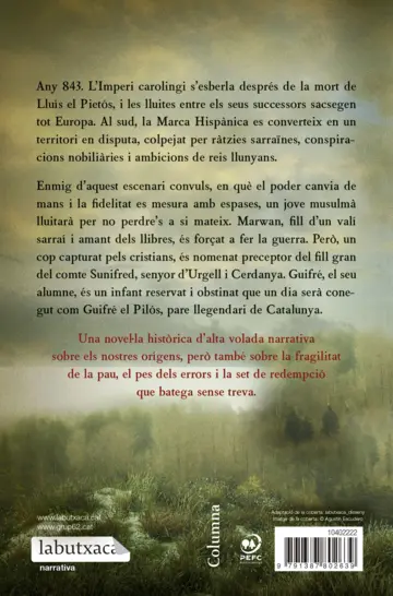 Contraportada Quan s'allunyi la tempesta