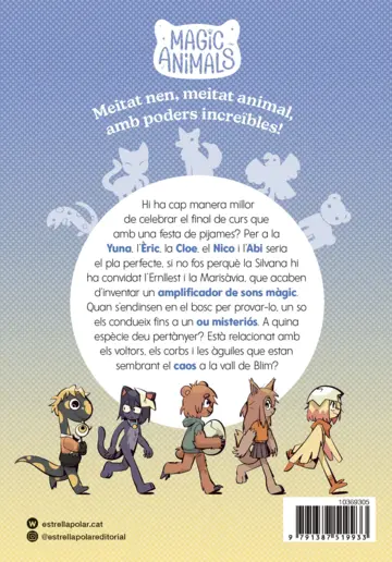 Contraportada Magic Animals 10. El cau de les àguiles