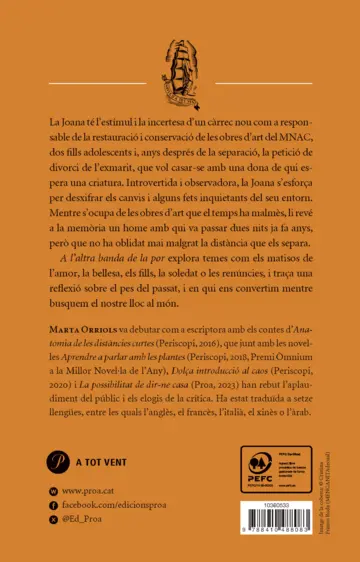 Contraportada A l'altra banda de la por