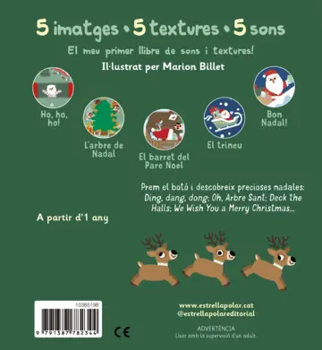 Contraportada El Pare Noel. Toca i escolta