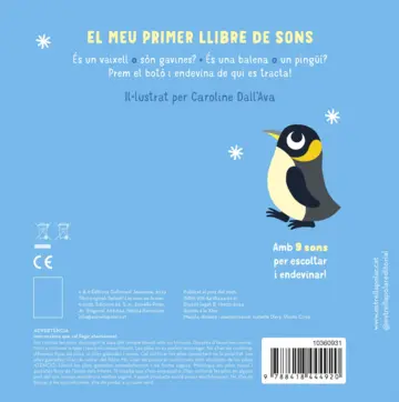 Contraportada Esplaix! Sons del mar. El meu primer llibre de sons