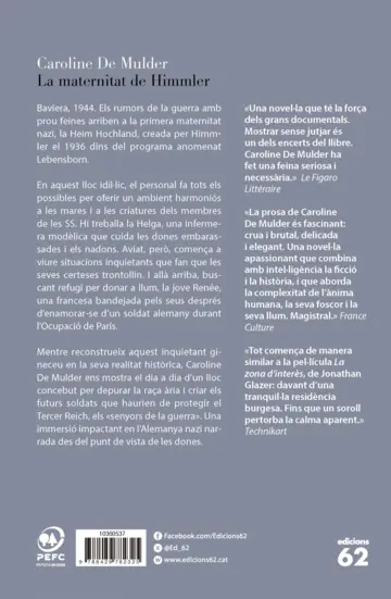 Contraportada La maternitat de Himmler