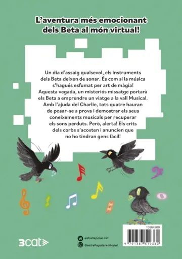 Contraportada Les aventures dels Beta 3. La vall Musical