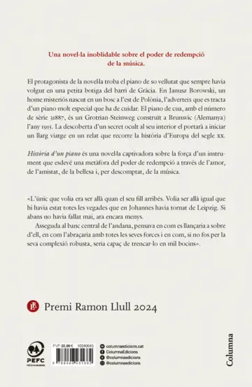 Contraportada Història d'un piano