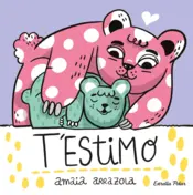 Portada T'estimo. Llibre de tela