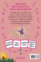 Miniatura contraportada Aprendre a llegir amb les Fantasticotes 15. En Ferran amb el foc té un espant