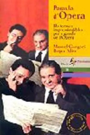 Portada Paraula d'Òpera. Els termes imprescindibles per a gaudir de l'òpera