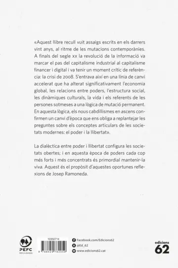 Contraportada Poder i llibertat