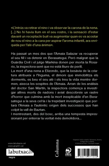 Contraportada Ofrena a la tempesta