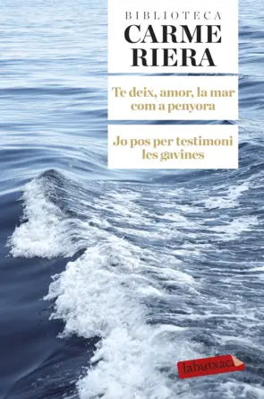 Portada Te deix, amor, la mar com a penyora. Jo pos per testimoni les gavines