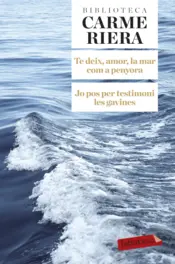 Portada Te deix, amor, la mar com a penyora. Jo pos per testimoni les gavines