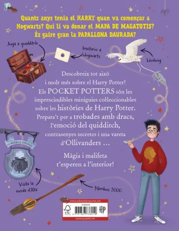 Contraportada Harry Potter (Pocket Potters 1)