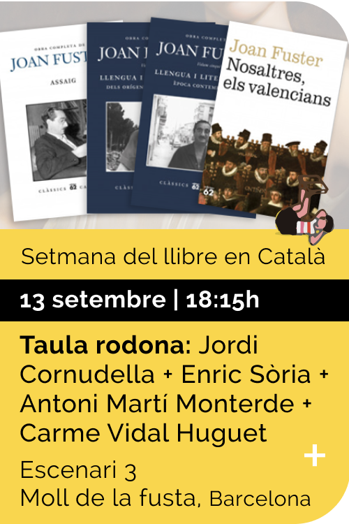 Setembre 2022 Setmana llibre català - Joan Fuster