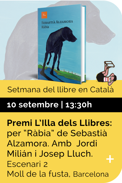 Setembre 2022 Setmana llibre català - Premi L'Illa dels llibres per Ràbia