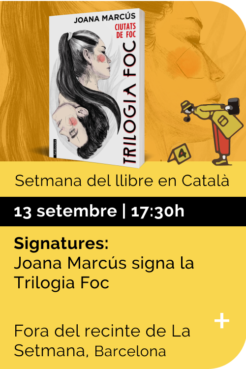 Setembre 2022 Setmana llibre català - Trilogia de Foc - signatures